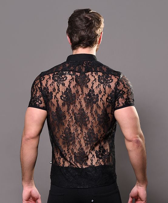 UNLEASHED Lace Muscle Shirt