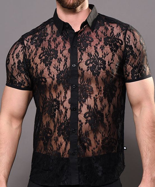 UNLEASHED Lace Muscle Shirt