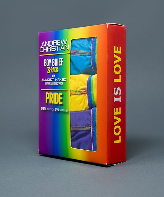 Boy Brief Pride 3-Pack w/ Almost Naked