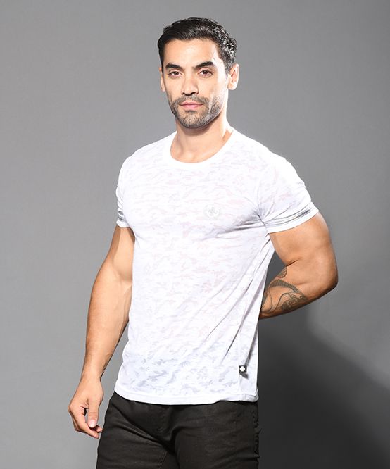 Camouflage Burnout Tee