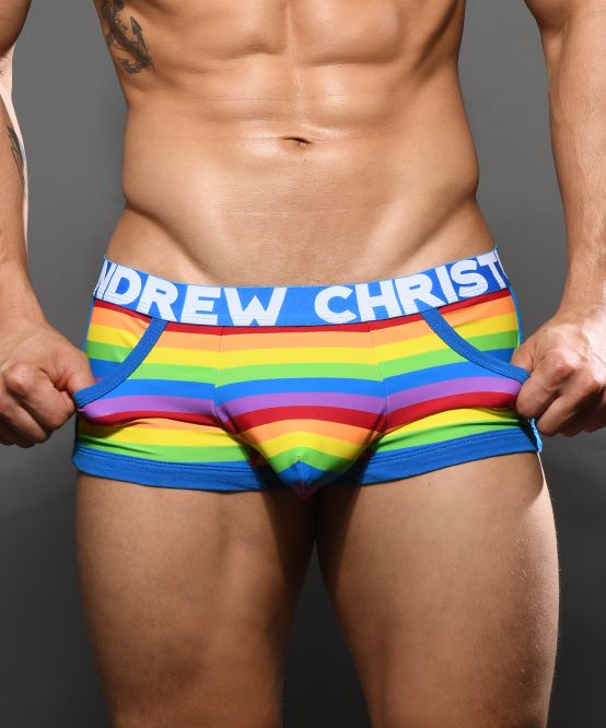 Pride Stripe Pocket Boxer w/ ALMOST NAKED