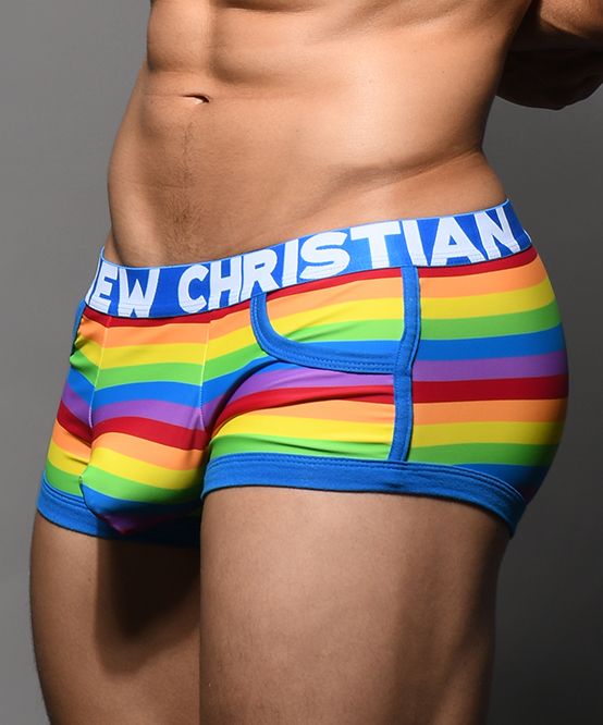 Pride Stripe Pocket Boxer w/ ALMOST NAKED
