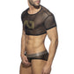 AD NET CROP TOP