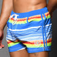 Retro Stripe Swim Shorts