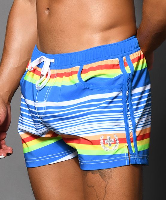 Retro Stripe Swim Shorts